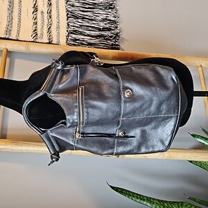 Roots LAUREN Leather Crossbody Bag